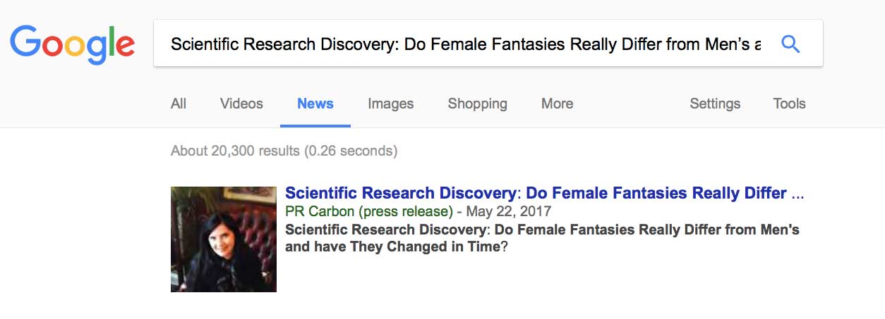 Google-News-=-scientific-research on female sexual fantasies